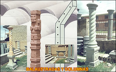 Balaustradas y columnas, PRECONAL