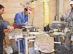 Fabricación de las losetas